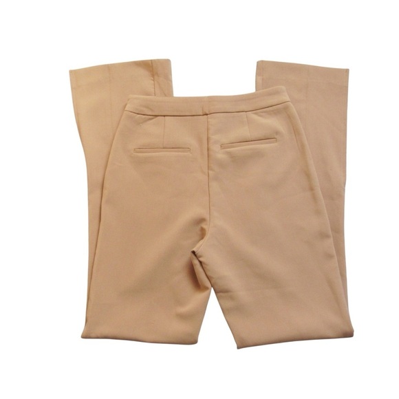 Jason Wu Camel Tan Pants XS Side Slits Boot Cut High Rise Stretch Careerwear - Picture 6 of 11
